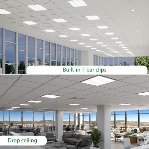 2x2FT LED Troffer Light with Sensor Base Ready, ETL Listed, 4PK - Image 5