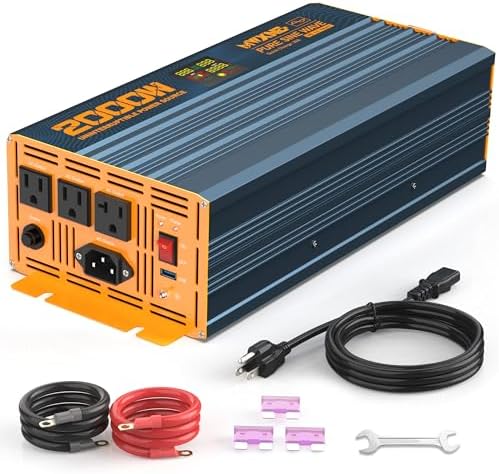 2000W Sump Pump Battery Backup System, Automatic Switchover to Battery Inverter Power, Pure Sine Wave Output, Professional Backup System in Case of Power Failure by MWXNE