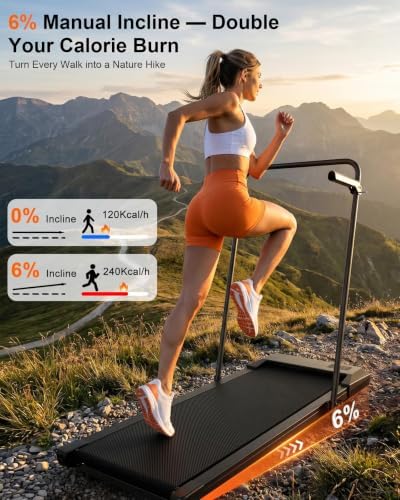 6% Incline 300 lbs Walking Pad Under Desk Treadmill - Image 3