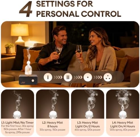 Glass Waterless Essential Oil Diffuser Upgraded, Nebulizing diffusers - Image 4