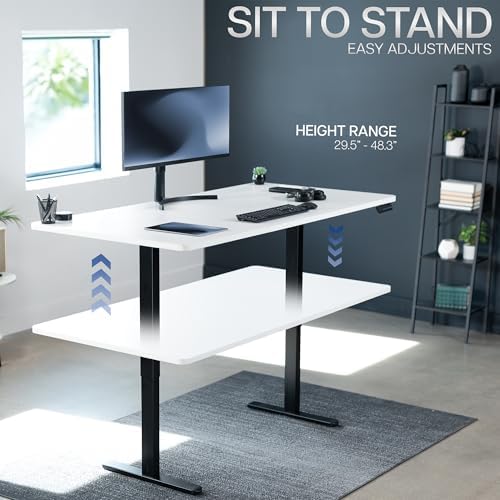 VIVO White 71 x 36 in Standing Desk, DESK-KIT-E2B7W-36 - Image 6