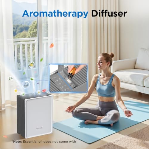 MOOKA Air Purifier for Home Pets Large Room 1300 Ft², Washable Pre-Filter - Image 7