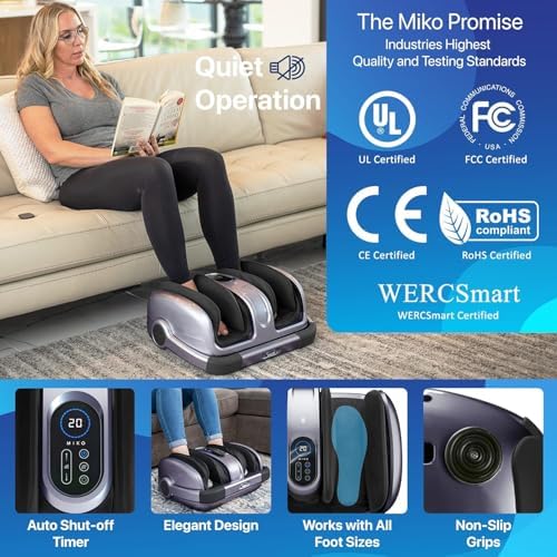 Miko Shiatsu Foot Massager with Heat and Deep Kneading - Image 6