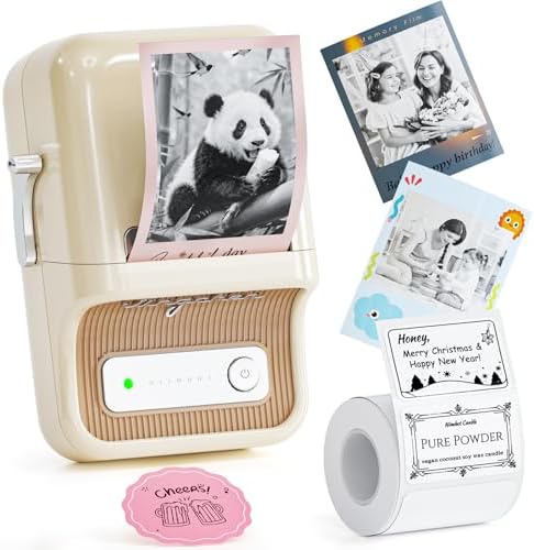 NIIMBOT B21 Pro Label Maker, 300DPI Support Red-Black Printing, White by NIIMBOT%C2%AE