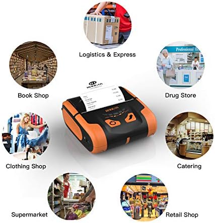 Rongta Portable 80mm POS Printer, Mobile Thermal Receipts Printer, USB&Bluetooth Connection, Compatible with Android Phone, Do Not Square/Ipad/Computer/Android Tablet(RPP300) - Image 4