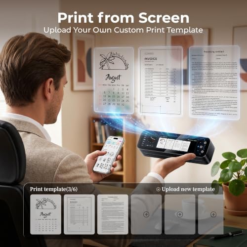Phomemo M810 Full-Touchscreen AirPrint Portable Printer Wireless for Travel - Image 4