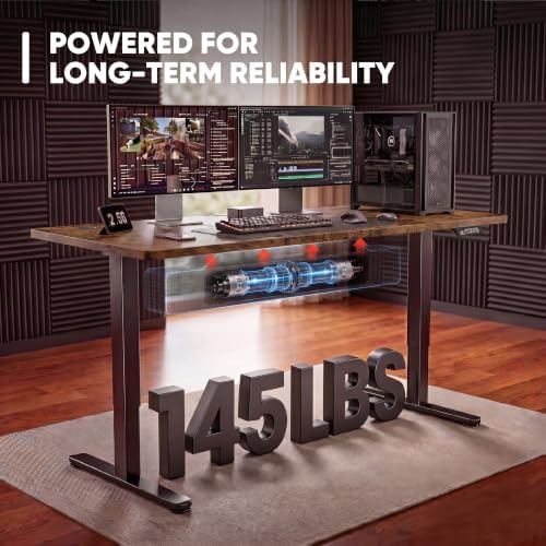 Furmax 55 Inches Electric Height Adjustable Standing Desk Home Office Desk - Image 4