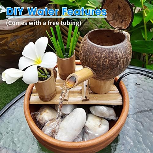 POPOSOAP Solar Bird Bath Fountain Pump, 6W Outdoor Solar Water Fountain Pump for Bird Bath with 4ft Tubing & 5 Nozzles, DIY Solar Powered Water Pump for Garden, Ponds, Pool and Fish Tank - Image 6