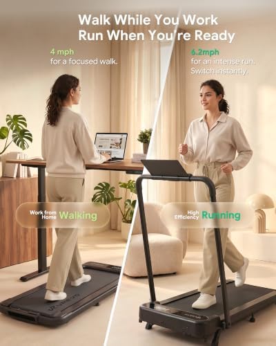 UREVO Smart 11% Incline Treadmill, Walking Pad with AI Smart APP - Image 2