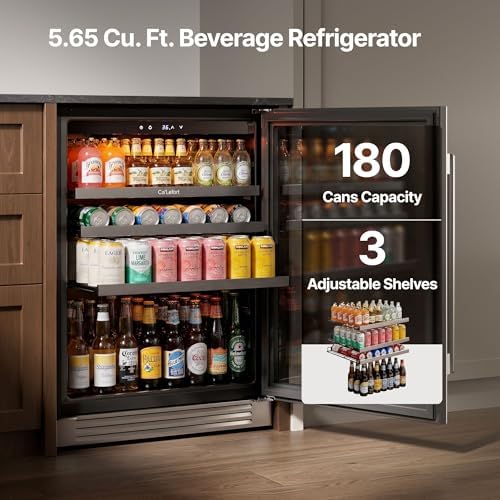 Ca'Lefort 48'' Beverage Refrigerator, 360 Can Beverage Fridge Under Counter - Image 2