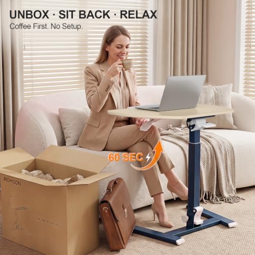 ROMOON Foldable Standing Desk, No-Assembly Height Adjustable Portable Desk - Image 5