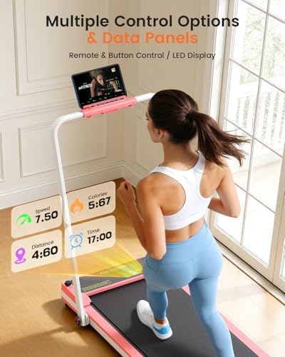 ANCHEER Walking Pad with Incline - Under Desk Treadmill with Handle Bar - Image 6