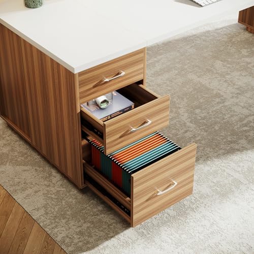 Tribesigns 86" L-Shaped Executive Office Desk, Extra Large Home Office Desk - Image 3