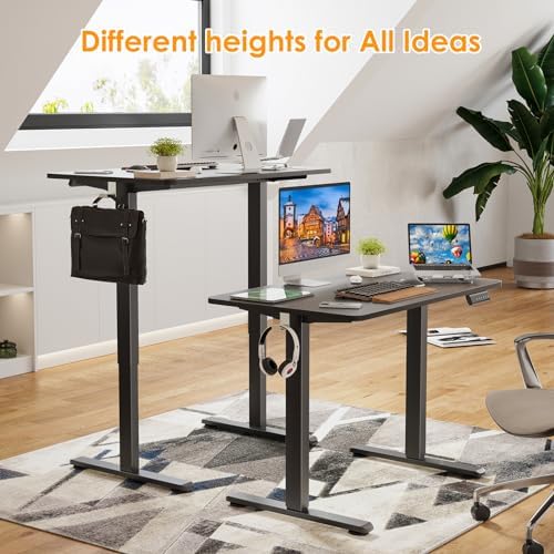 STARY Electric Standing Desk Adjustable Height Sit Stand Home Office Desk with Splice Board - Image 5