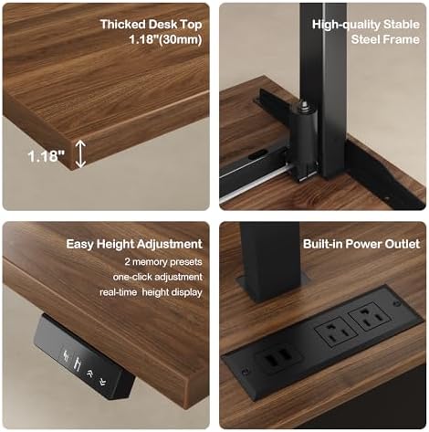 ModernMate 63" L Shaped Executive Standing Desk with 3 Drawers - Image 6