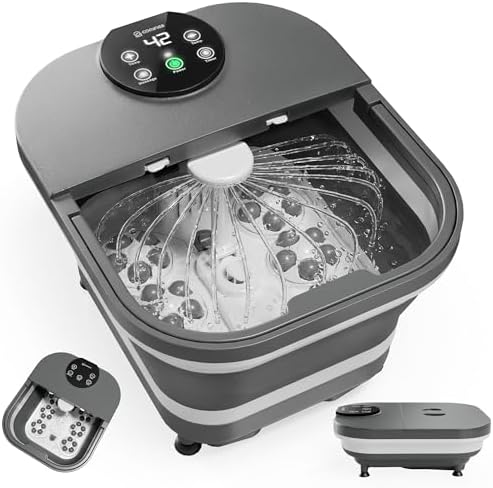 2026 Upgrade Foot Spa Bath Massager with Heat, Collapsible Foot Soaking Tub by COMFIER