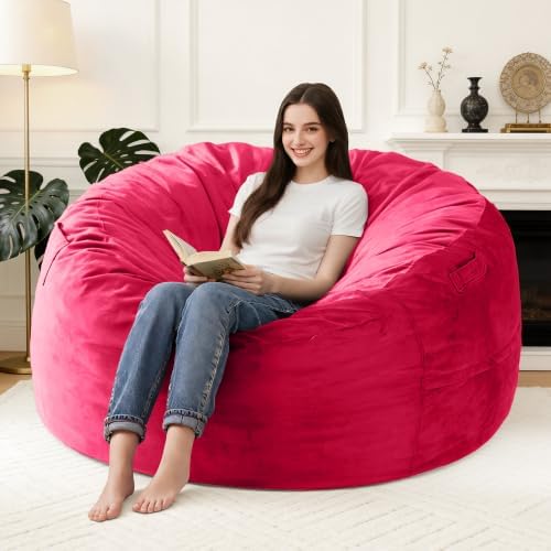 5FT Large Bean Bag Chairs for Adults,Beanbag with Washable Cover by Unknown