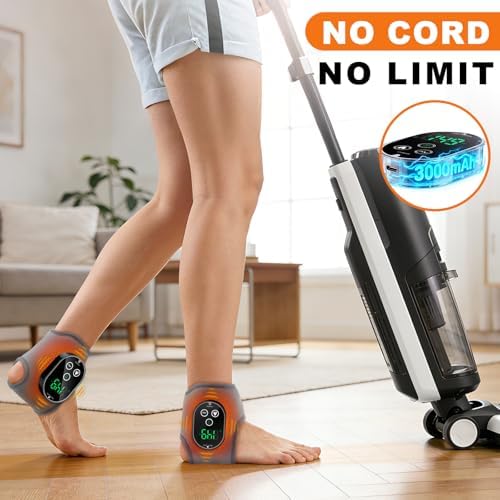 2-Pack Cordless Foot & Ankle Massager, Heated Ankle Heating Pad - Image 2