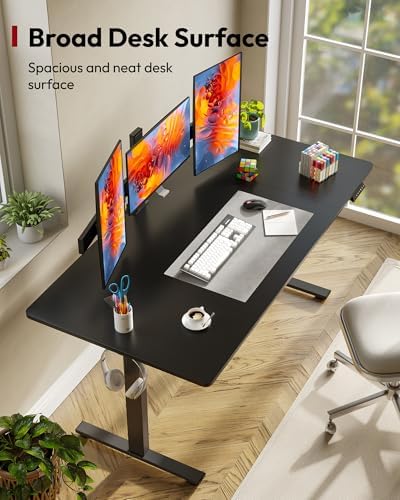 SANODESK 63''x32'' Large Electric Computer Height Adjustable Standing Desk - Image 5