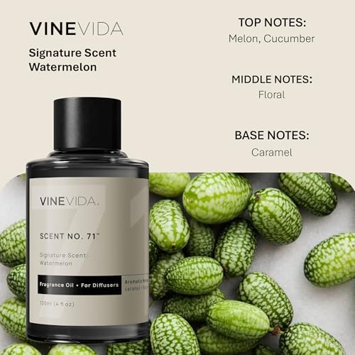 VINEVIDA [4 Fl Oz] Watermelon Fragrance Oil for Cold Air Diffusers, Essential Oils for Diffuser Oil Refill & Air Freshener Room Spray - Image 2
