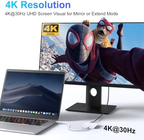 USB C to HDMI Adapter,USB-C Adapter Hub Multiport Digital AV Converter - Image 3