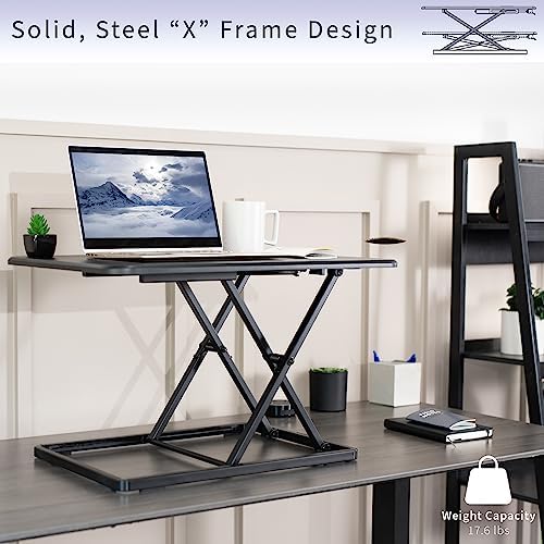 VIVO Black 26 in Single Top Standing Desk Converter, DESK-V001J - Image 4