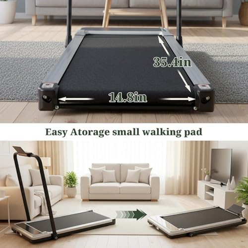 Walking Pad Under Desk, 3 in 1 Portable Treadmills for Home Small Space - Image 4