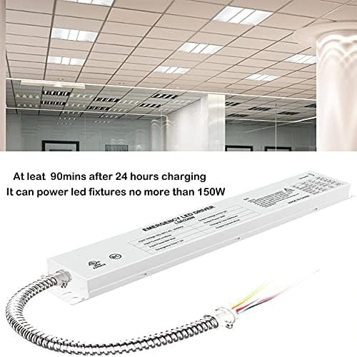 LED Emergency Backup Driver 20W, 120V-347VAC, Rechargeable UL Approved Backup Battery, Over 90mins Emergency Time, for LED troffer, Panel and Tubes White - Image 5