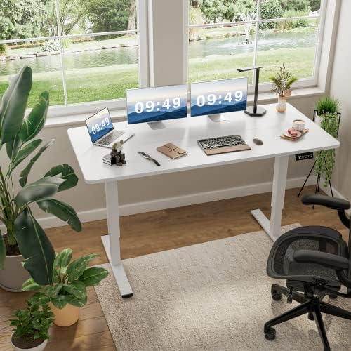 Furmax 63 Inches Electric Height Adjustable Standing Desk Home Office Desk - Image 2