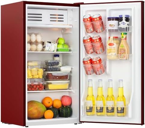 Frigidaire Refrigerator-Retro Mini Fridge Energy Saving-Adjustable Thermostat Control- Ideal for Dorm, Office, RV, Garage, Apartment 3.1 Cu Ft, RED - Image 3