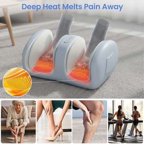 TISSCARE Shiatsu Foot Massager with Heat, Ideal for Feet & Calves, Gift for Men and Women - Image 4
