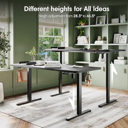 Monomi Electric Standing Desk 63"x28"Height Adjustable Sit Stand Desk - Image 4