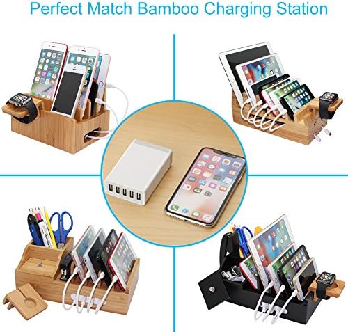 Desktop 5 Port USB Wall Charger 40W 8A, USB Hub Charging Station - Image 3
