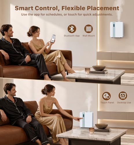 Ziweo Smart HVAC Scent Diffuser, 3500 Sq Ft Whole House Waterless Essential Oil Diffuser, Commercial Scent Machine with Bluetooth App, Cold Air Diffusion, Metal Body for Hotel, Office & Large Spaces - Image 5