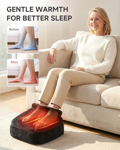 Snailax Shiatsu Foot Massager with Heat, Foot Warmer with Removable Cover - Image 3