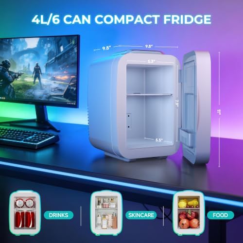 BEICHEN Mini Fridge 4L/6 Can With APP Light Controller for Gaming Room - Image 5