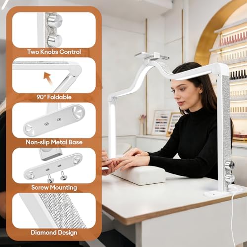 Arch Half Moon Light - Nail Lamp for Desk Foldable Nail Tech Light - Image 5