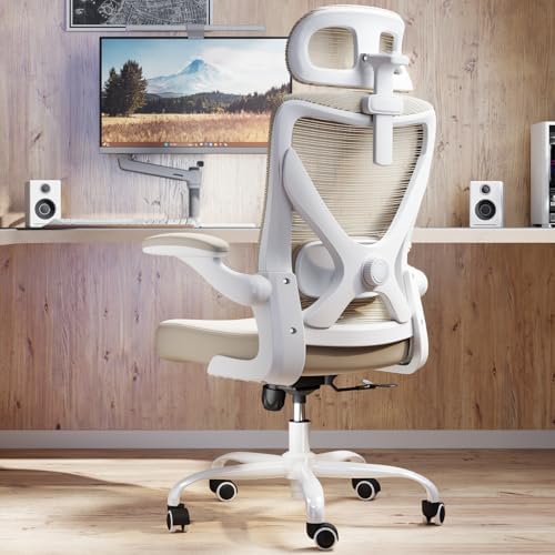 Ergonomic Office Chair: Mesh Desk Chair Comfy with Headrest& Lumbar Support by Ergalithic