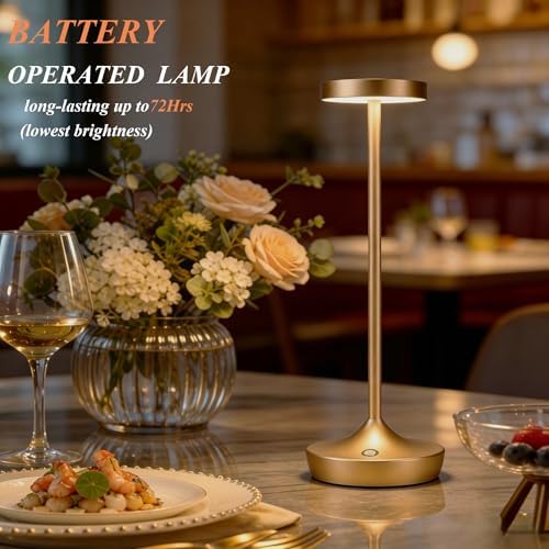 YHT Rechargeable Cordless Table Lamps 6000mAh LED Battery Table Light - Image 2
