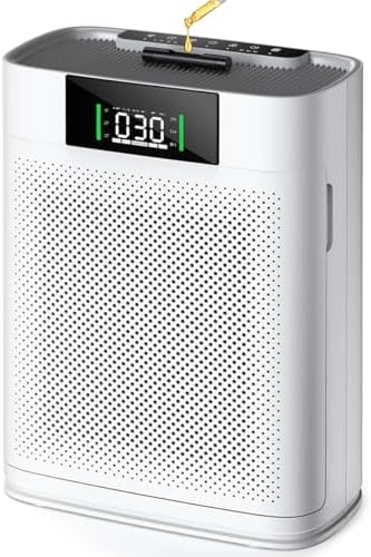 Air Purifiers for Home Large Room up to 2300 Ft², Honeyuan Air Purifiers for pets, HEPA Air Purifier with PM2.5 Display & Aromatherapy, 22dB Sleep Mode, Child Lock, Model ZY3866G by HONEYUAN