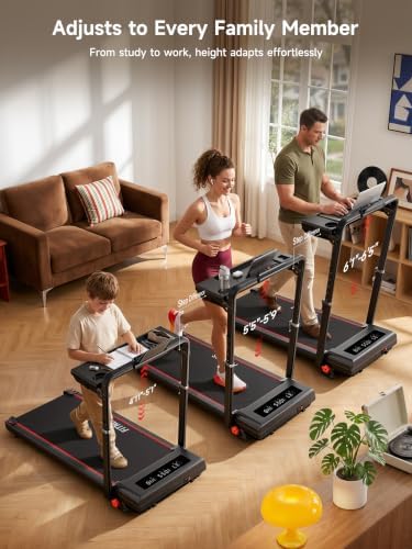 RHYTHM FUN Incline Walking Pad with Handle Bar, 37.5" Runng Belt, 300 LBS - Image 4