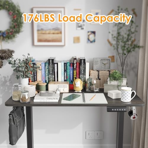 STARY Electric Standing Desk Adjustable Height Sit Stand Home Office Desk with Splice Board - Image 3