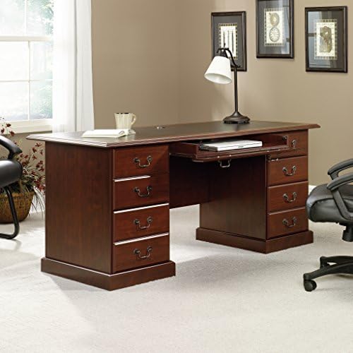 Sauder Heritage Hill Executive Desk, Classic Cherry finish - Image 2
