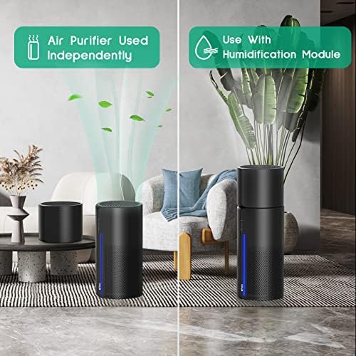 Afloia Air Purifier&Humidifier Combo, Evaporative Humidifier, 7 Color Light - Image 4