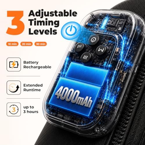 2 Pack 4-in-1 Air Compression Foot Massager with Heat (Fit Size 5-12) - Image 3