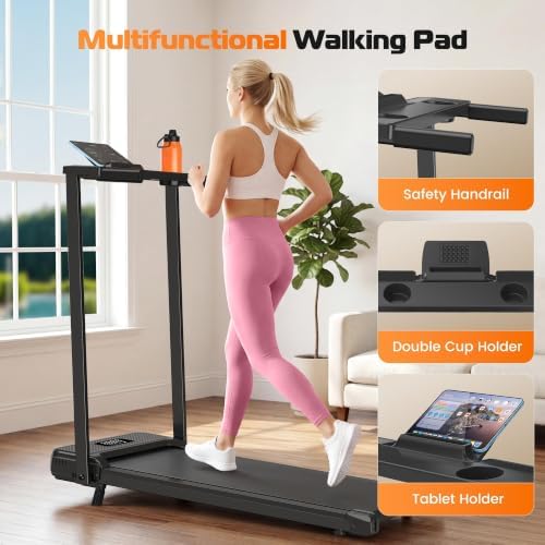 ANCHEER Walking Pad with Incline-Small Treadmill for Home - Image 3