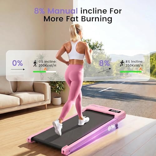 ANCHEER Walking Pad with Vibration Plate: Under Desk Treadmill with Incline - Image 4