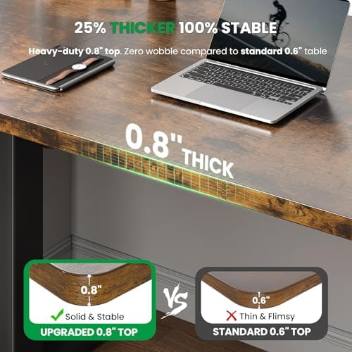 SIAGO 48 x 24 Inch Electric Standing Desk, 0.8 Inch Thick Tabletop - Image 3