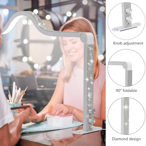 Nail Lamp with Dual Phone Holder, 34 in Large Nail Light for Desk - Image 5