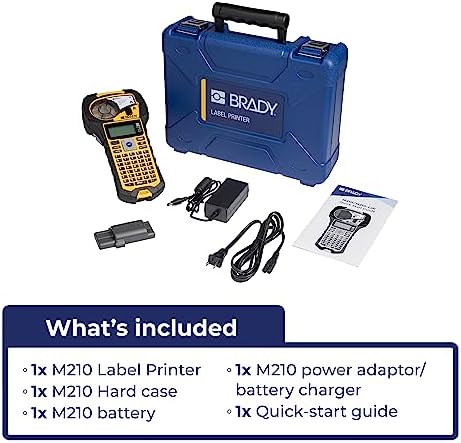 Brady M210 Portable Label Printer Kit (M210-KIT), Yellow/Black - Image 4